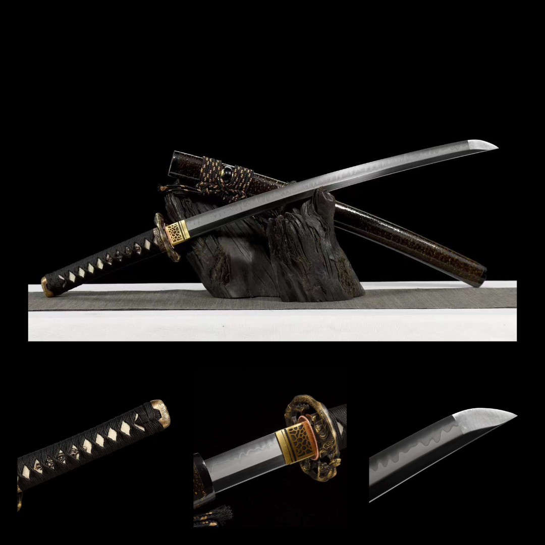 Wakizashi thép t10 / CLAY TEMPERED [MSP 15]